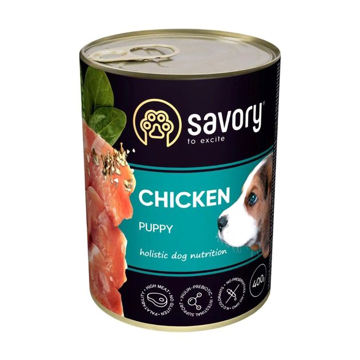 Вологий корм для цуценят Savory All breeds Puppy з куркою, 400 г